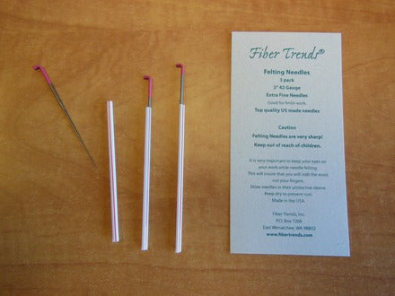 Fiber Trends Felting Needles - 42 Gauge 3 Pack – Dizzy Sheep / The Village Yarn  & Fiber Shop