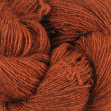 Load image into Gallery viewer, Dizzy Sheep - Isager Spinni (Wool 1) _ 1s, Orange on Gray, Lot: 420627