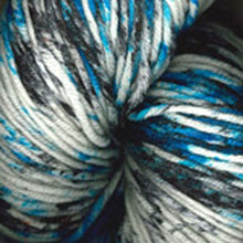 Load image into Gallery viewer, Dizzy Sheep - Plymouth Worsted Merino Superwash Hand Dyed _ 0107, Blue Oreo, Lot: 211302