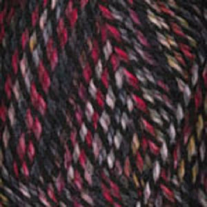 Dizzy Sheep - Plymouth Encore Worsted Colorspun _ 7811 Red Black lot 625063