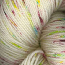 Load image into Gallery viewer, Dizzy Sheep - Plymouth Happy Feet 100 Splash Hand Dyed _ 109, Cranberry Lime, Lot: 206602
