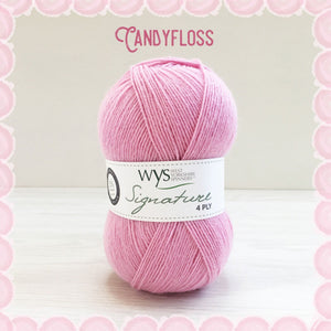 Dizzy Sheep - West Yorkshire Spinners Signature 4 Ply _ 0547, CandyFloss, Lot: 0527